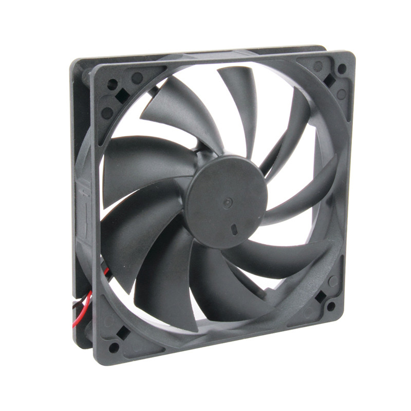 Square Ball Bearing 120mm Axial Fan Large Air Volume With 9 Blades